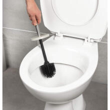 Beldray LA036034GRYPEU7 Antibac Silicone Head Toilet Brush, Grey