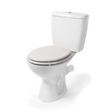 Beldray LA032355PGRY Wooden Toilet Seat, White