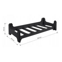 Wine rack Rico for 6 bottles 60x28x14 cm black