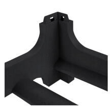 Wine rack Rico for 6 bottles 60x28x14 cm black