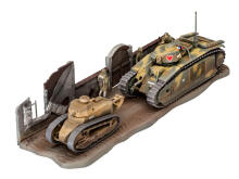 Revell Plastic Model Char. B.1 bis & Renault FT.17 1:76