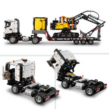 LEGO Technic Volvo FMX Kravas Auto un EC230 Elektriskais Ekskavators
