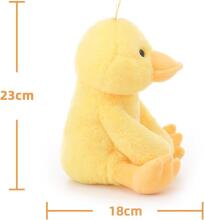 Cuddly Toy Velvet Plush Duck Art.144940 Soft toy Duckling, 23 cm
