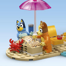 LEGO 4PLUS Bluey pludmales un ģimenes auto ceļojums