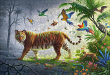 Ravensburger koka puzle 500 gab. Tīģeris džungļos