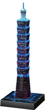 Ravensburger 3D puzle Taipei tornis, nakts izdevums