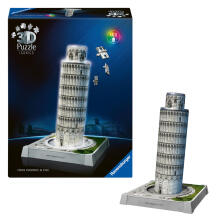 Ravensburger 3D puzle ar LED gaismu: Pizas tornis