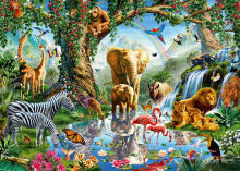 Ravensburger Puzzle 1000 Pieces: Adventures in the Jungle