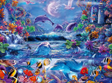 Ravensburger Glow In The Dark Puzzle 500 Pieces: Moonlit Magic