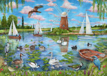 Ravensburger Puzzle 1000 Pieces: Life Along The Broads