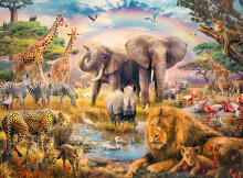 Ravensburger Puzzle 100 pc Primitive Nature