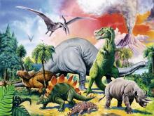 Ravensburger Puzzle 100 pc Among the Dinosaurs