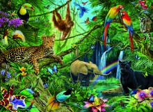 Ravensburger Puzzle 200 pc Animals in the Jungle