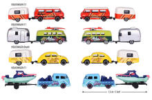 Majorette Premium Cars VW Original + Trailer 4 Different
