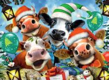 Ravensburger Puzzle 500 pc Merry Christmas Animals