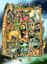 Ravensburger puzzle 100 pc Animals on a Picture Frame