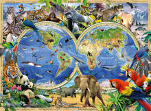 Пазл Ravensburger 100 деталей Животные мира