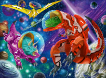 Ravensburger Puzzle 200 pc Space Dinosaurs 