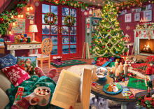 Ravensburger Puzzle 500 Pieces: Cozy Christmas Retreat