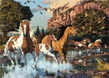 Dino Secret Puzzle 1000 pc Horses