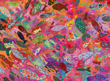 Ravensburger Puzzle 500 Pieces: Fish In Fuchsia