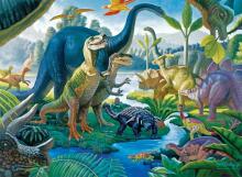 Ravensburger Puzzle 100 pc Land of the Giants Dinosaurs