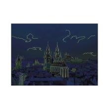 Dino Neon Puzzle 1000 Pieces: View On Prague Castle