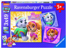 Ravensburger Puzzle 3x49 Pieces: Skye and Everest
