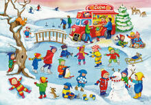 Ravensburger puzle 2x24 gabali peldēšana ezerā