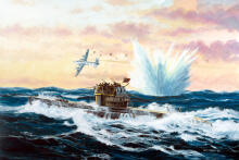 Revell Plastic Model German Submarine Type VII C/41 1:350