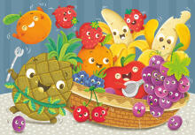 Ravensburger Puzzle 2x24 pc Fresh Fruits and Vegetables