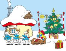 Dino Cube Puzzle 12 pc The Smurfs