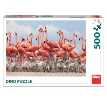 Dino Puzzle 500 pc Flamingos