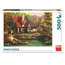 Dino puzle 500 gabaliņi Kotidža pie ezera