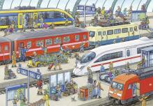 Ravensburger Puzzle 2x24 pc Busy Train Station