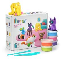 HEY CLAY Modeling Clay Furry Animals 6 pc