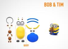 HEY CLAY Modeling Clay Minion Bob & Tim