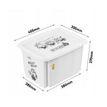 Box with lid 30L Karolina &ldquo;Minions Bello&rdquo; 45x35x27cm white