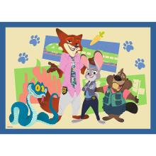 TREFL DISNEY ZOOTROPOLIS Puzzle Set 4 in 1
