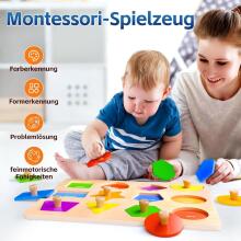 SYHLN Montessori Toy Wooden Art.294586 Montessori Wooden Puzzle Board