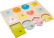 Adena Montessori Wooden Art.294587 Montessori koka puzle-dēlis