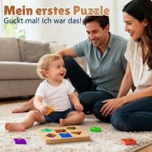 Larger Wooden Puzzle Art.294589 Montessori Wooden Puzzle Board