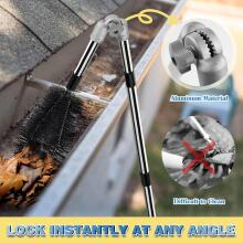 Bebe Basic Gutter Cleaner Art.294720 Telescopic Handle with 180° Swivel Head & Replaceable Brush
