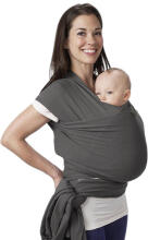 La Bebe™ Huggi Sling Cotton Grey Cloud Art.294742 Bērnu sling no dabīga kokvilna  (470x54 cm)