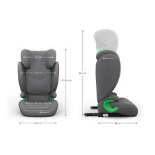 KINDERKRAFT Car Seat JUNIOR FIX 2 PLUS i-Size grey