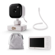 KINDERKRAFT bērnu uzraudzības video monitors NITEEYE TRAVEL, White, KENITR00WHT0000