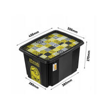 Box with lid 30L Karolina &ldquo;Minions Mosaic&rdquo; 45x35x27cm black