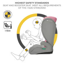 KINDERKRAFT autokrēsls I-SPARK 2 PLUS I-SIZE, 100-150 cm., Pink, KCISPA02PNKPL00