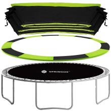 Trampoline cover TP-12FT 366 cm black with green trim