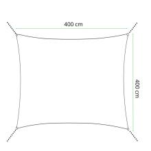 Sun shade sail SN0054 4 x 4 m dark gray